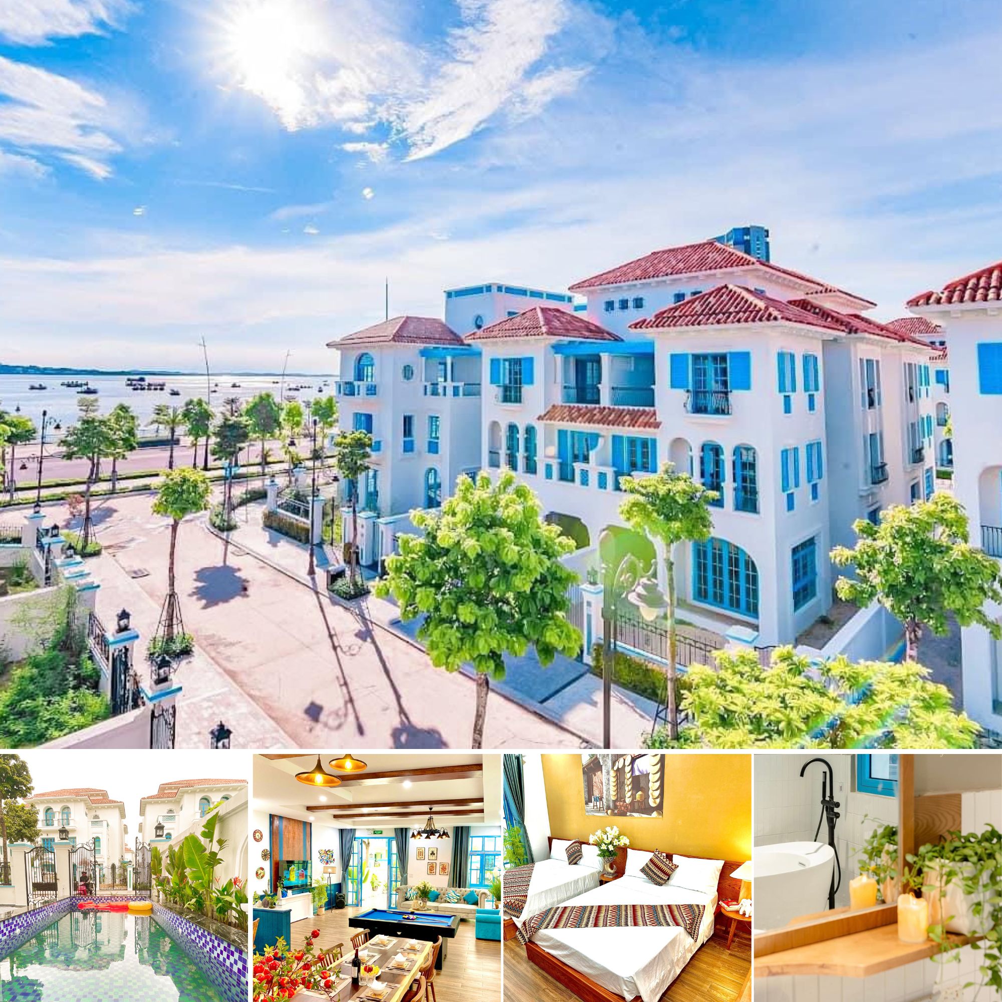 Villa Sun Feria Hạ Long C717: 6 phòng ngủ, sát biển